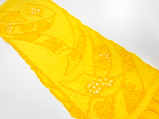 正絹　振袖用　絞り　帯揚げ